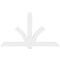 Ekena Millwork Redmond Architectural Grade PVC Gable Bracket, 84"W x 49"H x 2"D x 6"F, 14/12 Pitch GBP084X49X0206RED00 - alternate 4